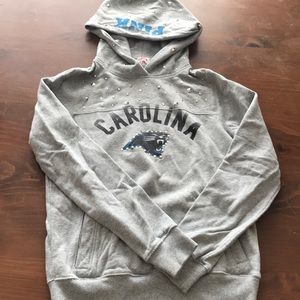 Carolina Panthers studded hoodie